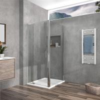 Душевой уголок, прямоугольный VSR-1I809090CL 800/900х900х1900 профиль хром стекло прозрачное VINCEA