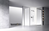 Душевой угол раздвижной прямоугольный RV060-18090-01-C5 1800х900х1950 Цвет профиля Хром Стекло Прозрачное Veconi