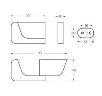 Крючок цвет Хром AM-E-7086BL Art&Max