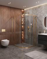 Душевой уголок,полукруглый MOLVENO-RH-11-120/110-C-BORO-IV 1200x1100x1950 Cezares