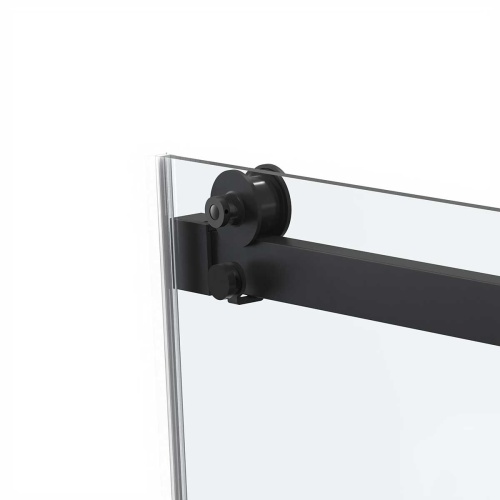 Душевая дверь Como Soft VDS-1CS130CLB 1300x1950 цвет черный стекло прозрачное Vincea