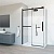 Душевой уголок прямоугольный Como Soft VSR-1CS8013CLB 1300x800x1950 цвет черный стекло прозрачное Vincea