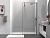 Душевые перегородки Walk-In HS   VSW-1HS800CLGM 800х2000 профиль вороненая сталь стекло прозрачное Vincea