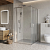 Душевой уголок квадратный LUCE-A-22-100+25-C-Cr 1250x1250x1950 BelBagno